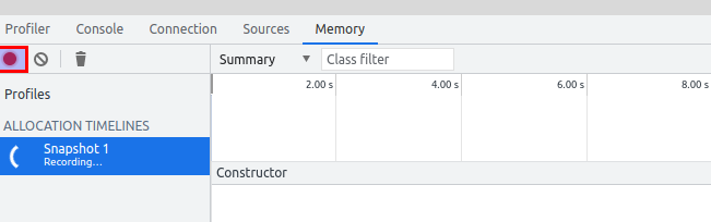 heap profiler tutorial step 2